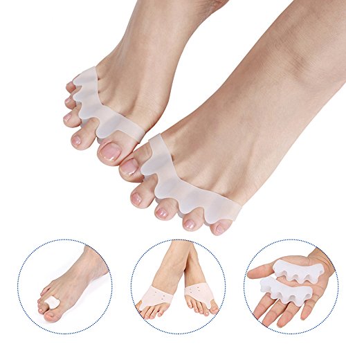 Toe Separators and Spreaders kit gel Bunion toe straightener correctors for bunion, hammer and Overlapping toe