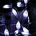 Halloween String Lights, YUNLIGHTS 14.7ft 40 LED Waterproof Ghost Light with 8 Modes, Battery Powered (Cool White)