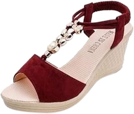 amazon ladies red sandals