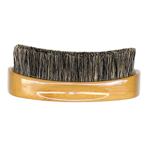 Bass Brushes Beard Brush Mens Best Easy Beard Grooming for a Soft Fluffy Beard - 100% Wild Boar Bristles Natural Bamboo Wood Handle - Professor Fuzzworthy Beard Shampoo Sample Included in Gift Pack