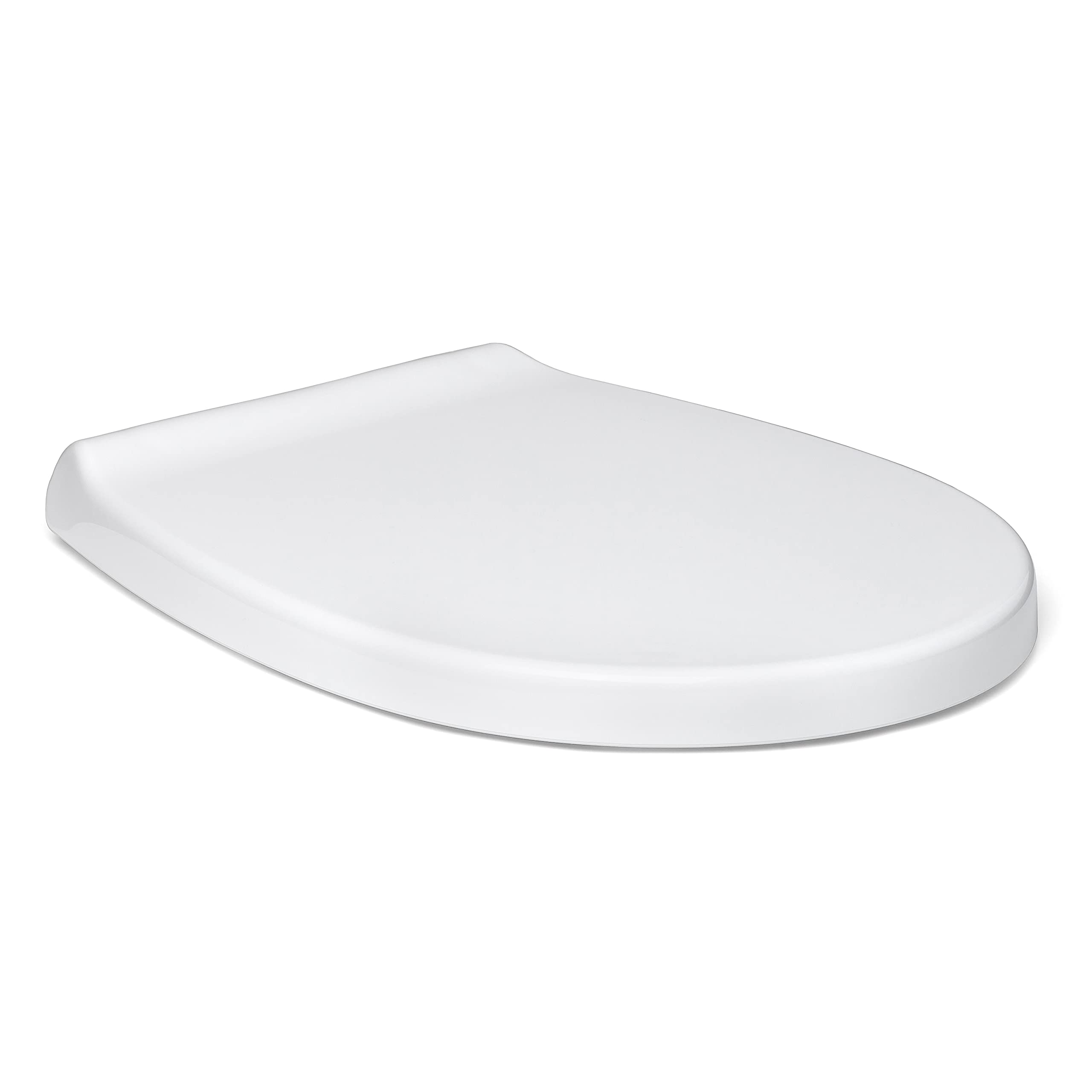 TATAY Toilet seat with controlled fall, rounded shape design, made of anti-bacterial PP, colour: white with glossy finish. Robust, and very resistant to impacts. — image 1