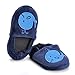 ESTAMICO Toddler Boy's Premium Soft Plush Whale Slippers Cartoon Warm Winter House Shoes, US 5-6 M