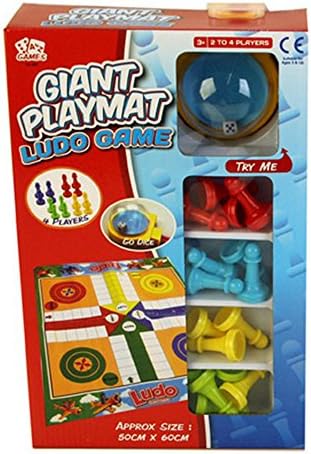 Z Games A to Giant Playmat Ludo Game with Go Dice