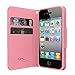 GPL Cellto Apple iPhone 4 iPhone 4S Premium Wallet Case [Dual Magnetic Flap] Diary Cover PU EPI Leather + Life Time Warranty - Hot Pink Baby Pink