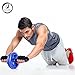 BIO Core Ab Roller - Fitness Wheel & Abdominal Carver to Workout, Exercise & Strengthen Your Abs & Core - Plus, Get A Free Pro Knee Mat to Supplement Your Training for A Limited Time - Blue
