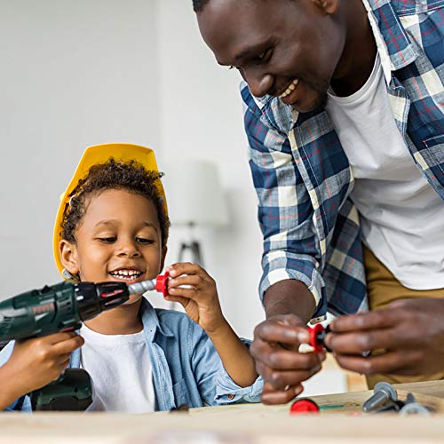 FUN LITTLE TOYS 35 Pieces Kids Tool Set, Including Electronic Cordless