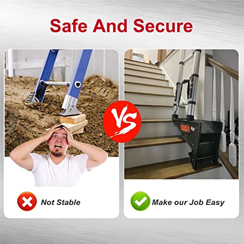 Ladder Leveler,Pitch Hopper, Ladder Stabilizer, Stair Ladder with Storage, Ladder Leveling Tool