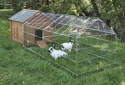 Freilaufgehege, verzinkt, mit Sonnenschutz, 220x103x103cm – Bild 6