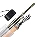 Piscifun Sword Graphite Fly Fishing Rod 4 Piece 9ft - IM7 Carbon Fiber Blank - Accurate Placement - Ingenious Design - Chromed Guide and Durable Rod Tube (Size: 4/5/6/7/9wt)