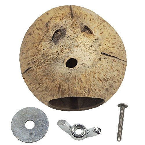 image for Hypeety Pet Bird Breeding Nest Coconut House Swing Ladder Toys Parrot 