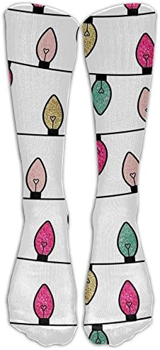 Light Bulb Knee High Socks Compression Socks For Women Junior Boyscasual Hiking Socks Compression Socks