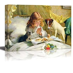 Suspense by Charles Burton Barber Print Famous Painting Reproduction