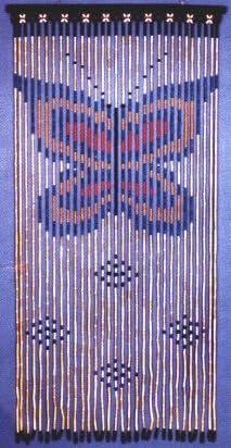 Amazon Com Wooden Beaded Door Curtain Butterfly Hand Painted