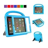 MENZO Kids Case for iPad 2 3 4, Light Weight Shockproof Handle Stand Kids Friendly Case with Built-in Screen Protector for iPad 2, iPad 3rd Generation, iPad 4th Generation Tablet, Blue