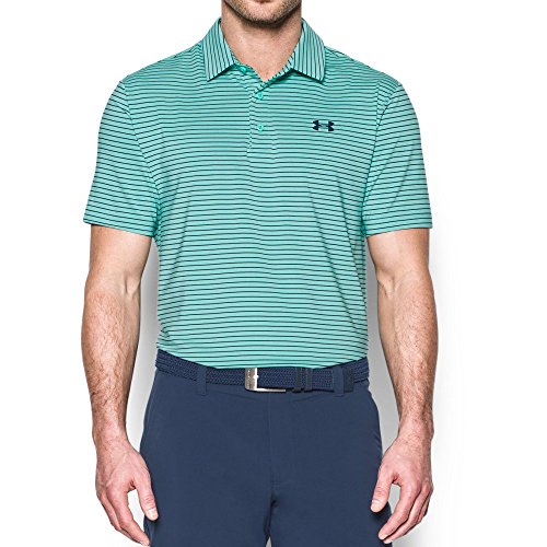 Under Armour Men's Playoff Polo, Mint /Academy, X-Large, Polo