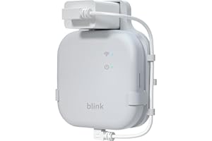 WDZREE Outlet Wall Mount for Blink Sync Module XR, Short Cable Save Space and Easy Move Mount Bracket Holder for Blink Outdoor Indoor Security System(All-New Blink Sync Module XR and Plug are NOT Included)