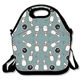 Drawing Bowling Fun Lunch Bag Lunch Tote Lunch