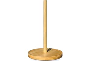 Nesapto Paper Towel Holder Countertop, Wooden Freestanding Paper Towel Stand for Modern Farmhouse & Cottagecore Decor, Kitche