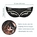Cute Animal Sleep Eye Mask, Aimell Sexy Fox Cat Double-side Smooth Real Silk Eye Shade with Adjustable Strap (Black)