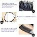 SelfTek 5Pcs Hair Comb Set Women Ladies Hair Care Massage Brush with Mirror and Holder