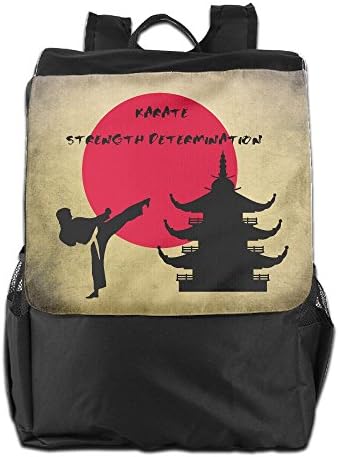 ZHONGRANINC Karate Strength Determination Cool Outdoor Men And Women Travel Backpack Travel Knapsack