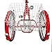 EOSAGA Adult Tricycle 7 Speed 24/26 Inch Trike Cruiser Bike Three-Wheeled Bicycle Brake System and Basket Cruiser Bicycles Size for Shopping,Recreation with Large Basket, Lock, Bike Pumpthumb 2