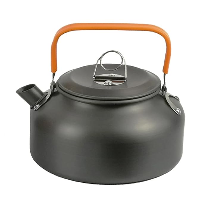 800mL Portable Camping Water Kettle Tea Kettle Stovetop Teapot Aluminum