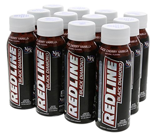 VPX Black Diamond Redline Black Cherry Vanilla for Laser Focus, Clear Energy and Razor Sharp Reaction 12/8oz Bottles