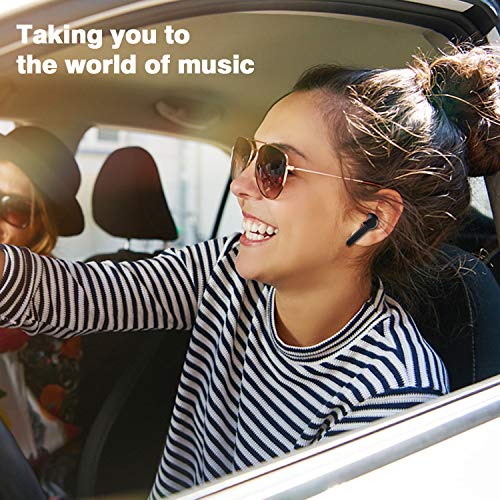 SPRITREE Bluetooth Earbuds TWS Stereo Wireless Earbuds with Charging Case Bluetooth 5.0 Earbuds with Noise Cancellation Mic, Touch Control, 40Hours Playback for iPhone and Android