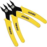 DOWELL Micro Cutter Flush Cutter Electronics Soft Wire Cutter Professional Cutting Copper And Aluminum Wire Cables (2PC)