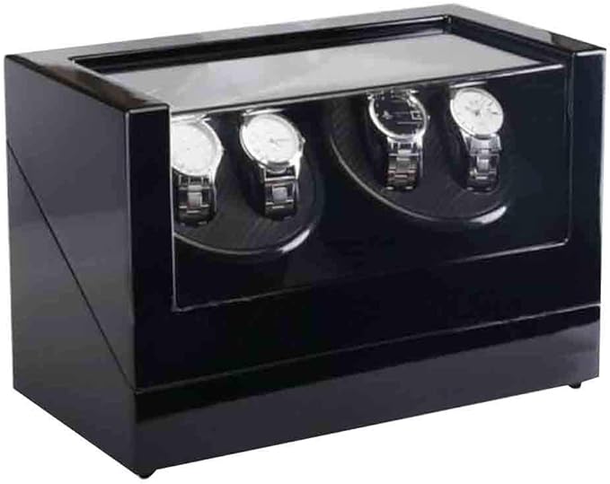 Uhrenboxen Wickler Für Automatikuhren Holzschalen-Klavierfarbe Außen