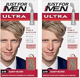 Just For Men Ultra Sandy Blonde Hair Colour Dye A10 No Mix Comb-In 2 Pack