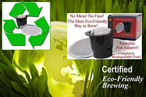Senseo Pods of Kona Coffee, Estate Blend Medium Roast Coffee Pods for All Senseo-type Pod Brewers, 18 Pods, Reusable Adapter Available for Keurig K-cup Brewing Systems