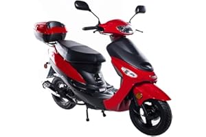 HHH 49cc/ 50cc Scooter Gas Fully Automatic Street Scooter Moped Vino 50 with Matching Trunk 50cc Moped for Adult