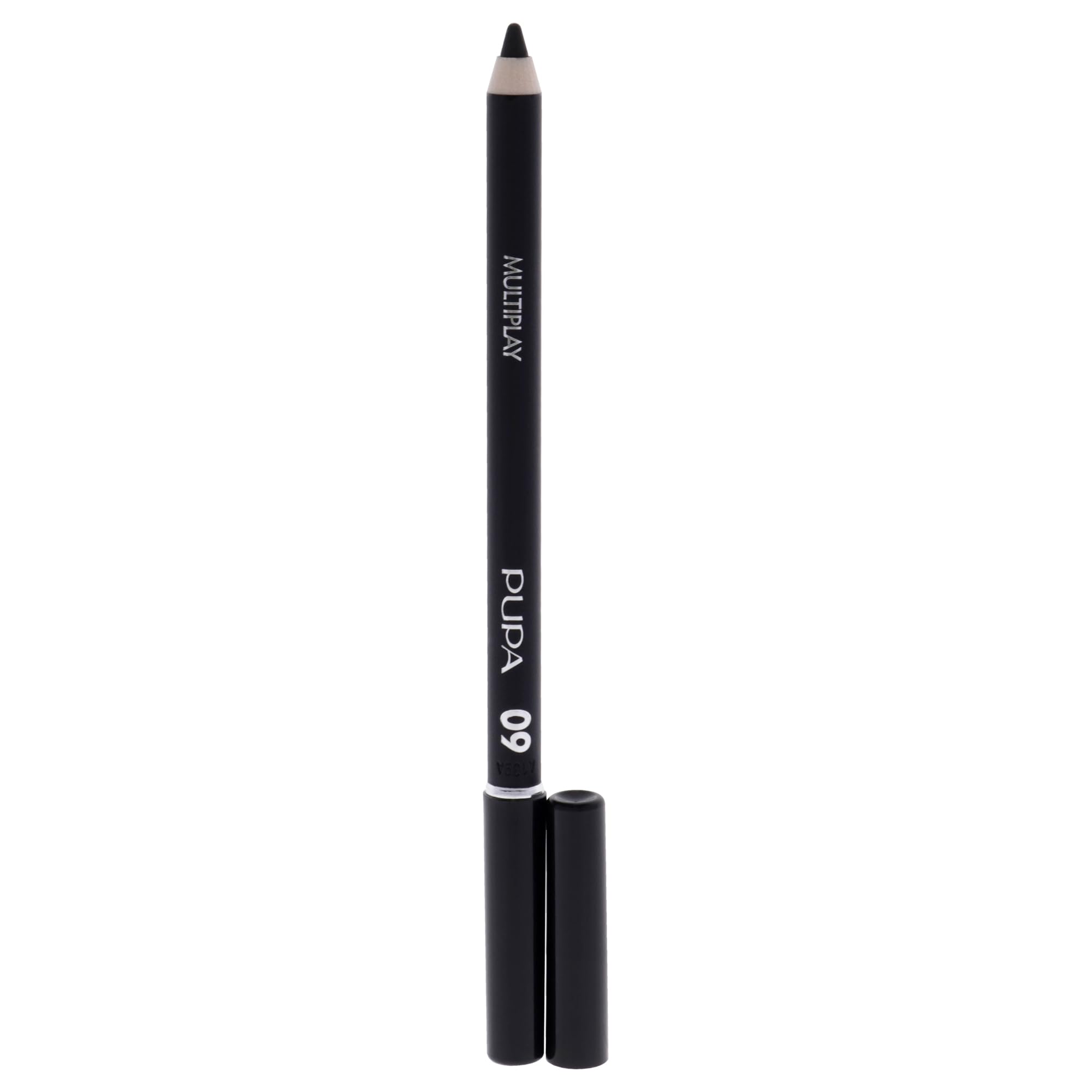 PUPA Milano Multiplay Eye Pencil - Creamy, Blendable Eyeliner With Smudge Tip - Create Long Wearing, Glamorous Intensity - Smooth And Lasting Color Liner For Waterline Or Lid - 09 Black - 0.04 Oz