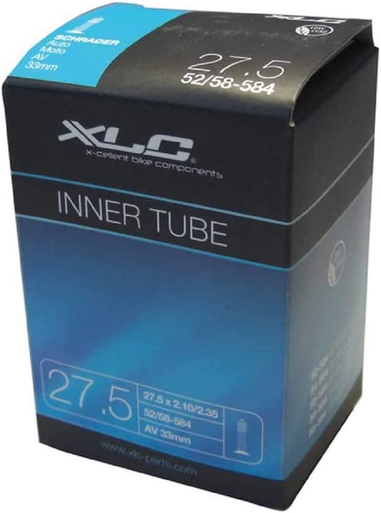XLC Unisex Adult VT-A27 Bicycle Inner Tubes, Black, 27.5X300-350