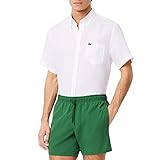 Lacoste Men's Short Sleeve Regular Fit Button-Down