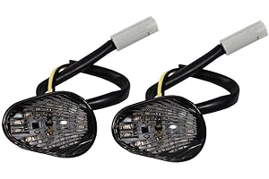 Motorcycle Turn Light, High Visibility Smoke Color Universal Blinker Lamp for Riders Daily Commute City Driving Long Haul Tra