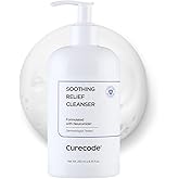 CURECODE Soothing Relief Cleanser (250ml) - Gentle foaming action with Ceramide for All Skin Types, Microbiome Science, and St. John Formula to soothe sensitive dry skin