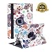 New iPad 9.7 inch 2018 2017/ iPad Air Case - 360 Degree Rotating Stand Smart Cover Case with Auto Sleep Wake for Apple iPad 9.7" (6th Gen, 5th Gen)/iPad Air(Colorful Butterfly)