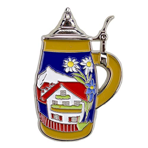 Alpine Village Beer Stein Metal Hat Pin for German Hat