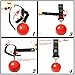 FITactic 3 Inches Rock Climbing Solid Training Cannonball Bomb Power Pull Up Ball Hold Grips for Straps for Finger, Forearm, Biceps, Back Muscles, Sports, Race (2 Balls, Black 3