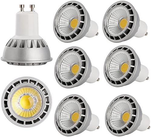 RANPO GU10 6W LED Bulb Spotlight Lamp lights Downlight High Power 3000K 50W Equivalent 500 Lumen AC110V 45 Degree Beam Angle Not Dimmable Pack of 6
