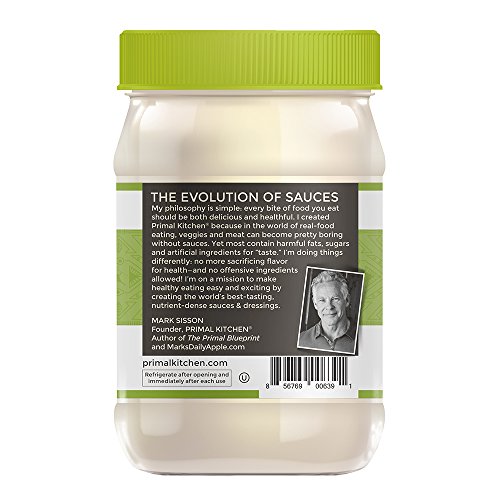 Primal Kitchen Avocado Oil Mayo, (Plastic Jar) Gluten and Dairy Free