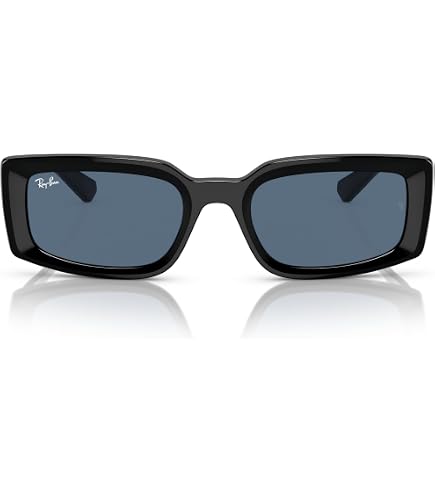 Amazon.com: Ray-Ban RB4395 Kiliane Sunglasses, Black/Dark Blue, 54