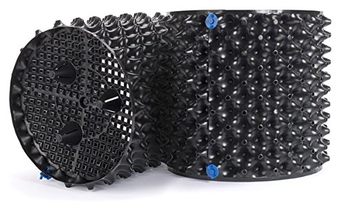 Air-Pot Superoots THAP5 3.6 Gallon/13.8 Liter Propagation Garden Pot Planter Container, Black with Green Base
