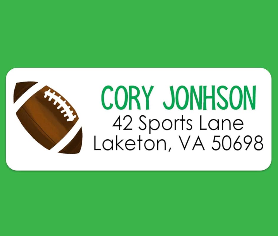 Football Address Labels Kids Address Labels Sports