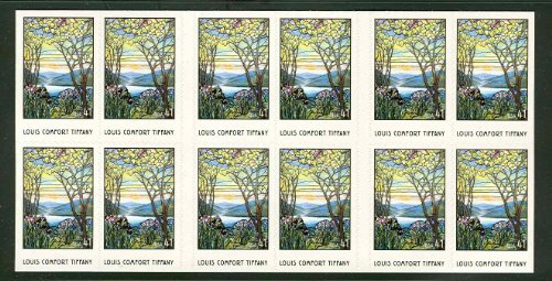 Louis Comfort Tiffany - Booklet of 20 US 41c Stamps 4165
