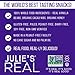 Julie's Real Paleo Grain-Free Granola, Variety Pack - Cacao Coconut and Cinnamon Vanilla Bean - Pack of 12