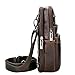 Sunmig Men's Vintage Genuine Leather Shoulder Bag Messenger Bags (brown-3803)